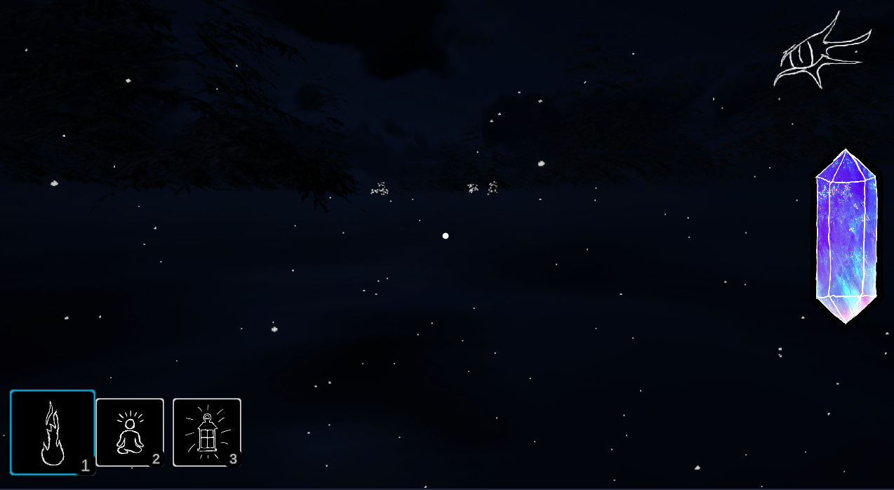 Screenshot of the main game with no meshes in it