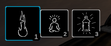 Screenshot of all the new spell icons in game