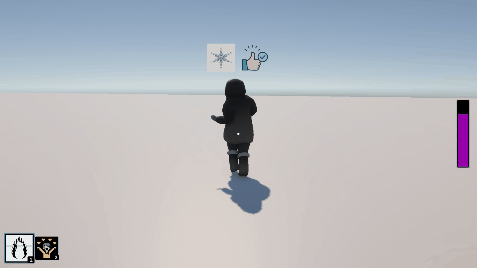 Gif of the Crew cowering once they reach their flee point