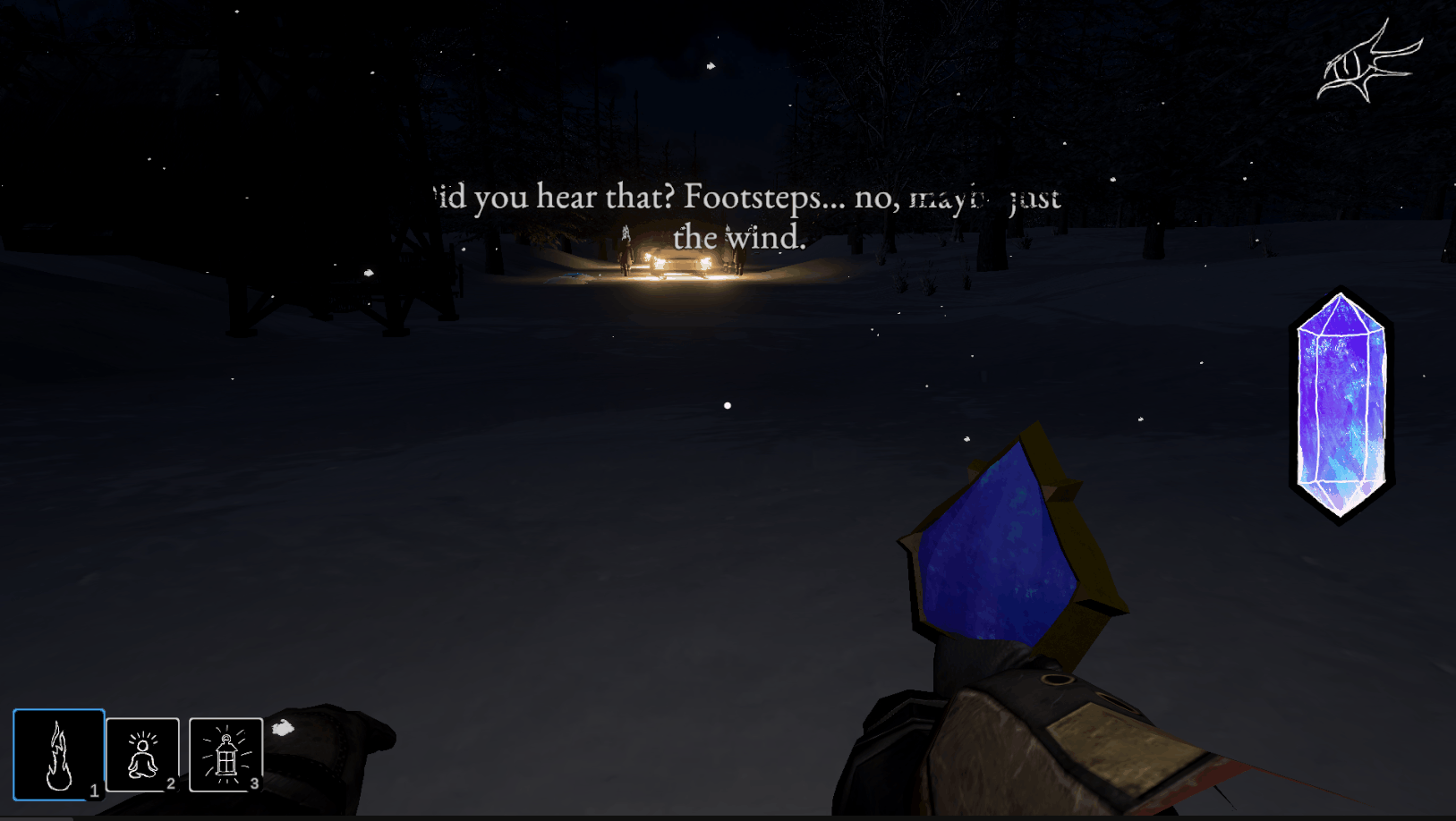 Gif of the Glimmerstalker attacking the Player and showing the body after