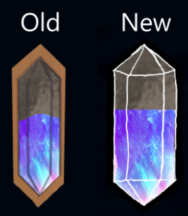 Image showing one of the original designs for the new spell energy UI and the final one we settled on