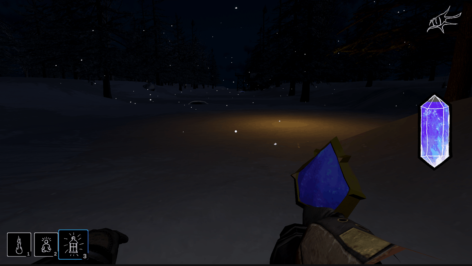 Gif of the Player Stalked icon flashing because the Glimmerstalker is attacking