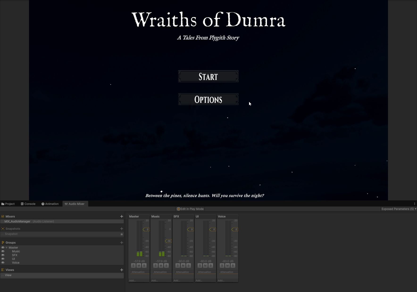 Gif of the sliders changing the volume in the mixer channel