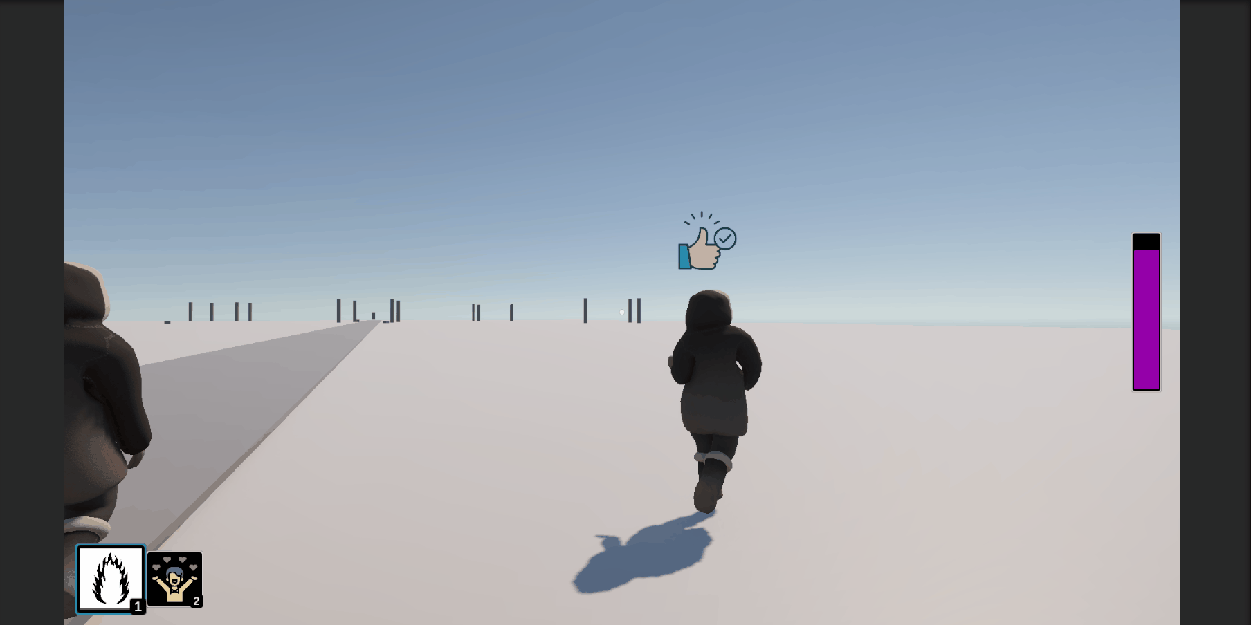 Gif showing the Crew being Soothed while fleeing