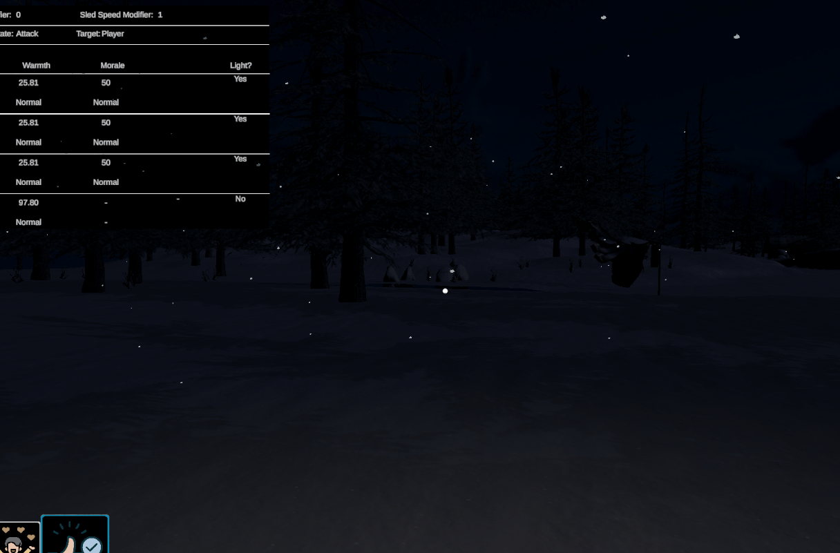 Screenshot of Glimmerstalker in the dark