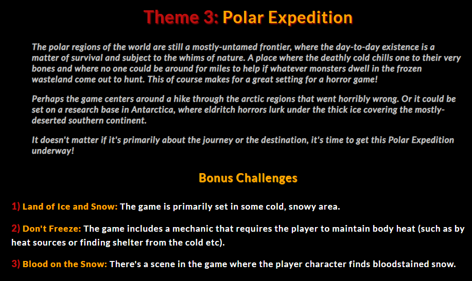 Screenshot of the challenge text